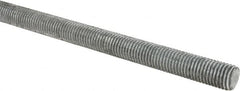 Made in USA - 3/4-10 UNC (Coarse), 6' Long, Low Carbon Steel Threaded Rod - Hot-Dipped Galvanized Finish, Right Hand Thread - Makers Industrial Supply