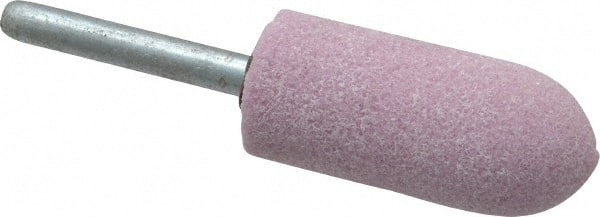 Grier Abrasives - 7/8" Head Diam x 2" Thickness, A11, Pointed Tree End, Aluminum Oxide Mounted Point - Makers Industrial Supply