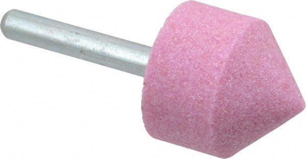 Grier Abrasives - 1-1/8 x 1-1/8" Head Diam x Thickness, A13, Pointed Cylinder, Aluminum Oxide Mounted Point - Makers Industrial Supply