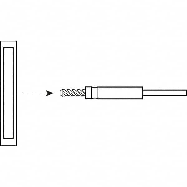 Standard Abrasives - 1/4-20 Star Pad Mandrel - Makers Industrial Supply