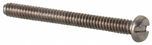 Value Collection - M1.6x0.35 Metric Coarse, 16mm Length Under Head Slotted Drive Machine Screw - Fillister Head, Grade 18-8 & A2 Stainless Steel, Uncoated, Without Washer - Makers Industrial Supply