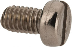 Value Collection - M3.5x0.60 Metric Coarse, 6mm Length Under Head Slotted Drive Machine Screw - Fillister Head, Grade 18-8 & A2 Stainless Steel, Uncoated, Without Washer - Makers Industrial Supply