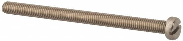 Value Collection - M5x0.80 Metric Coarse, 70mm Length Under Head Slotted Drive Machine Screw - Fillister Head, Grade 18-8 & A2 Stainless Steel, Uncoated, Without Washer - Makers Industrial Supply