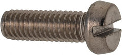 Value Collection - M6x1.00 Metric Coarse, 18mm Length Under Head Slotted Drive Machine Screw - Fillister Head, Grade 18-8 & A2 Stainless Steel, Uncoated, Without Washer - Makers Industrial Supply