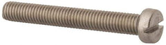 Value Collection - M8x1.25 Metric Coarse, 60mm Length Under Head Slotted Drive Machine Screw - Fillister Head, Grade 18-8 & A2 Stainless Steel, Uncoated, Without Washer - Makers Industrial Supply