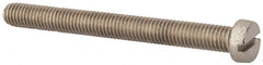 Value Collection - M8x1.25 Metric Coarse, 80mm Length Under Head Slotted Drive Machine Screw - Fillister Head, Grade 18-8 & A2 Stainless Steel, Uncoated, Without Washer - Makers Industrial Supply