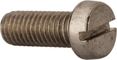 Value Collection - M10x1.50 Metric Coarse, 25mm Length Under Head Slotted Drive Machine Screw - Fillister Head, Grade 18-8 & A2 Stainless Steel, Uncoated, Without Washer - Makers Industrial Supply