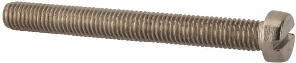 Value Collection - M10x1.50 Metric Coarse, 90mm Length Under Head Slotted Drive Machine Screw - Fillister Head, Grade 18-8 & A2 Stainless Steel, Uncoated, Without Washer - Makers Industrial Supply