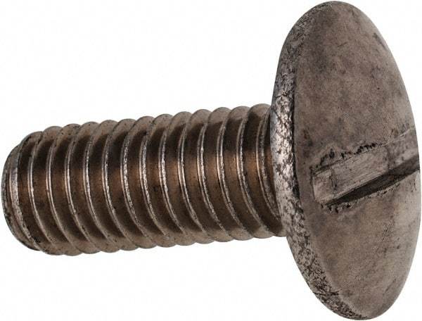 Value Collection - M8x1.25 Metric Coarse, 20mm Length Under Head Slotted Drive Machine Screw - Truss Head, Grade 18-8 & A2 Stainless Steel, Uncoated, Without Washer - Makers Industrial Supply