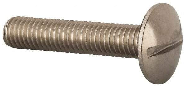 Value Collection - M8x1.25, 40mm Length Under Head Slotted Drive Machine Screw - Truss Head, Grade 18-8 & A2 Stainless Steel, Uncoated, Without Washer - Makers Industrial Supply