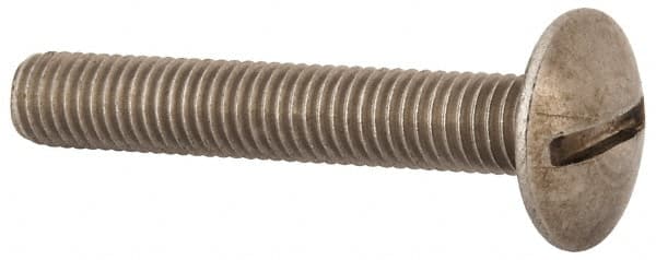 Value Collection - M8x1.25 Metric Coarse, 50mm Length Under Head Slotted Drive Machine Screw - Truss Head, Grade 18-8 & A2 Stainless Steel, Uncoated, Without Washer - Makers Industrial Supply