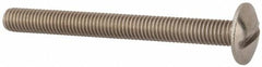 Value Collection - M8x1.25 Metric Coarse, 80mm Length Under Head Slotted Drive Machine Screw - Truss Head, Grade 18-8 & A2 Stainless Steel, Uncoated, Without Washer - Makers Industrial Supply