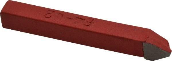 Interstate - 1/4 x 1/4" Shank, Threading Single Point Tool Bit - E-4, Grade C2 - Exact Industrial Supply