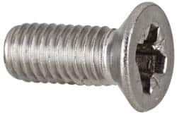 Value Collection - M8x1.25 Metric Coarse, 20mm OAL Pozidriv Drive Machine Screw - Flat Head, Grade 18-8 & A2 Stainless Steel, Uncoated, Without Washer - Makers Industrial Supply