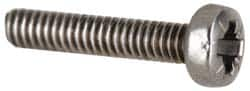 Value Collection - M6x1.00, 45mm Length Under Head Pozidriv Drive Machine Screw - Pan Head, Grade 18-8 & A2 Stainless Steel, Uncoated, Without Washer - Makers Industrial Supply