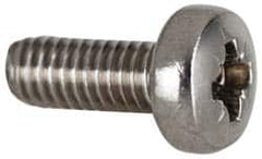 Value Collection - M8x1.25, 30mm OAL Pozidriv Drive Machine Screw - Flat Head, Grade 18-8 & A2 Stainless Steel, Uncoated, Without Washer - Makers Industrial Supply