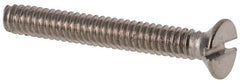 Value Collection - M1.6x0.35 Metric Coarse, 12mm OAL Slotted Drive Machine Screw - Flat Head, Grade 316 & A4 Stainless Steel, Uncoated, Without Washer - Makers Industrial Supply