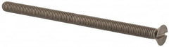 Value Collection - M5x0.80 Metric Coarse, 80mm OAL Slotted Drive Machine Screw - Flat Head, Grade 316 & A4 Stainless Steel, Uncoated, Without Washer - Makers Industrial Supply