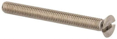 Value Collection - M6x1.00 Metric Coarse, 60mm OAL Slotted Drive Machine Screw - Flat Head, Grade 316 & A4 Stainless Steel, Uncoated, Without Washer - Makers Industrial Supply