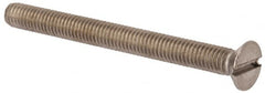 Value Collection - M6x1.00 Metric Coarse, 65mm OAL Slotted Drive Machine Screw - Flat Head, Grade 316 & A4 Stainless Steel, Uncoated, Without Washer - Makers Industrial Supply