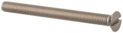 Value Collection - M6x1.00 Metric Coarse, 70mm OAL Slotted Drive Machine Screw - Flat Head, Grade 316 & A4 Stainless Steel, Uncoated, Without Washer - Makers Industrial Supply