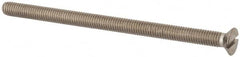 Value Collection - M6x1.00 Metric Coarse, 100mm OAL Slotted Drive Machine Screw - Flat Head, Grade 316 & A4 Stainless Steel, Uncoated, Without Washer - Makers Industrial Supply