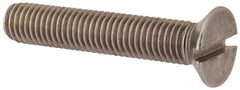 Value Collection - M10x1.50 Metric Coarse, 55mm OAL Slotted Drive Machine Screw - Flat Head, Grade 316 & A4 Stainless Steel, Uncoated, Without Washer - Makers Industrial Supply