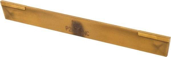 Made in USA - 5/64 Inch Wide x 1/2 Inch High x 4-1/2 Inch Long, Parallel Blade, Cutoff Blade - Micrograin Grade, TiN Coated - Exact Industrial Supply