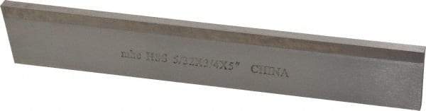 Interstate - 5/32 Inch Wide x 3/4 Inch High x 5 Inch Long, Parallel Blade, Cutoff Blade - M2 Grade, Bright Finish - Exact Industrial Supply