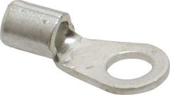 Ideal - 16-14 AWG Noninsulated Crimp Connection Circular Ring Terminal - #6 Stud, 0.567" OAL x 0.26" Wide, Tin Plated Brass Contact - Makers Industrial Supply