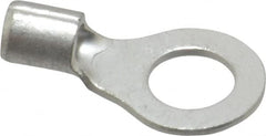 Ideal - 16-14 AWG Noninsulated Crimp Connection Circular Ring Terminal - #10 Stud, 0.661" OAL x 0.374" Wide, Tin Plated Brass Contact - Makers Industrial Supply