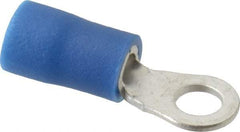 Ideal - 16-14 AWG Partially Insulated Crimp Connection Circular Ring Terminal - #6 Stud, 0.764" OAL x 0.394" Wide, Tin Plated Brass Contact - Makers Industrial Supply