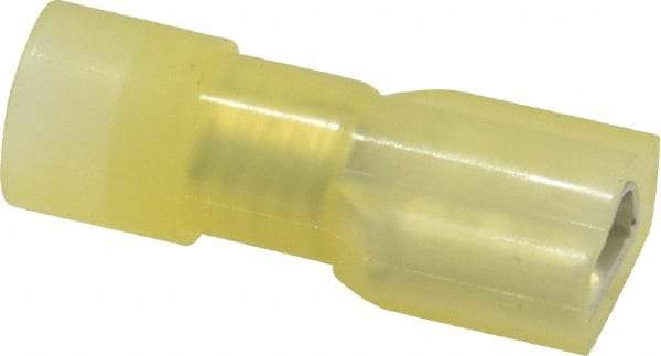 Ideal - 12 to 10 AWG, Vinyl, Fully Insulated, Female Wire Disconnect - 1/4 Inch Wide Tab, Yellow, cUL Listed, RoHS Compliant, UL Listed 774A - Makers Industrial Supply