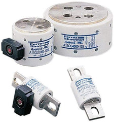 Ferraz Shawmut - 150 VAC/VDC, 400 Amp, Fast-Acting Semiconductor/High Speed Fuse - Bolt-on Mount, 2-21/32" OAL, 100 at AC, 50 at DC kA Rating, 1-1/8" Diam - Makers Industrial Supply