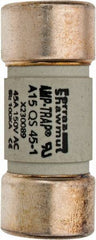 Ferraz Shawmut - 150 VAC/VDC, 45 Amp, Fast-Acting Semiconductor/High Speed Fuse - Clip Mount, 50.8mm OAL, 100 at AC, 50 at DC kA Rating, 13/16" Diam - Makers Industrial Supply