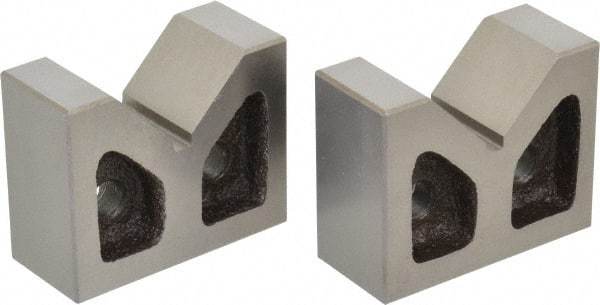 SPI - 1-3/4" Max Capacity, 90° Angle, Cast Iron V-Block - 3" Long x 1-5/16" Wide x 2-3/8" High, Sold as Matched Pair - Makers Industrial Supply