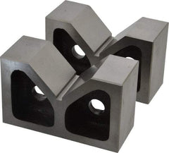 SPI - 2-7/16" Max Capacity, 90° Angle, Cast Iron V-Block - 5" Long x 2" Wide x 3-1/8" High, Sold as Matched Pair - Makers Industrial Supply