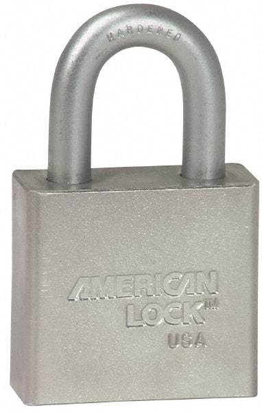 American Lock - 3/4" Shackle Clearance, Keyed Alike Tubular Padlock - 3/8" Shackle Diam, Steel - Makers Industrial Supply