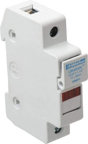 Ferraz Shawmut - 1 Pole, 1000 VDC and 800 VAC, 30 Amp, DIN Rail Mount Fuse Holder - Compatible with CC Class, 1-1/2 Inch Long x 0.69 Inch Wide and 13/32 Inch Diameter Fuse - Makers Industrial Supply