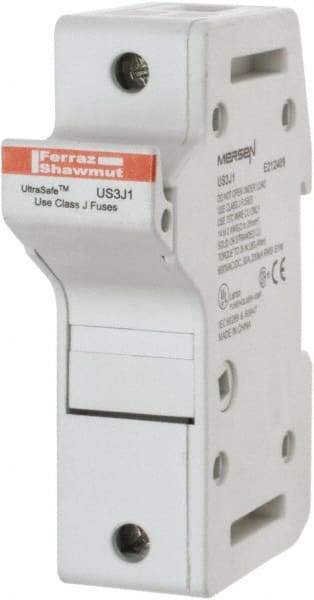 Ferraz Shawmut - 1 Pole, 600 VAC/VDC, 30 Amp, DIN Rail Mount Fuse Holder - Compatible with J Class, 58mm Long x 1.28 Inch Wide and 22mm Diameter Fuse - Makers Industrial Supply