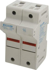 Ferraz Shawmut - 2 Pole, 600 VAC/VDC, 30 Amp, DIN Rail Mount Fuse Holder - Compatible with J Class, 58mm Long x 2.56 Inch Wide and 22mm Diameter Fuse - Makers Industrial Supply