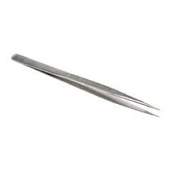 Value Collection - 6-13/32" OAL Diamond Tweezers - Medium Point - Makers Industrial Supply