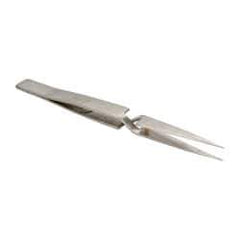 Value Collection - 4-7/8" OAL NAA Reverse Action Tweezers - Long & Strong Point - Makers Industrial Supply