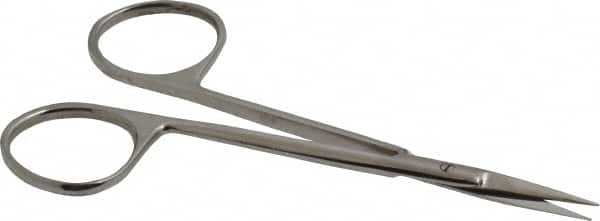 Value Collection - 4-1/2" OAL Stainless Steel Iris Scissors - Straight Handle, For General Purpose Use - Makers Industrial Supply