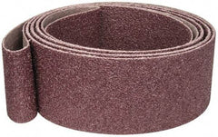 3M - 2" Wide x 118" OAL, 120 Grit, Aluminum Oxide Abrasive Belt - Aluminum Oxide, Coated, Cloth Backing, Series 302D - Makers Industrial Supply