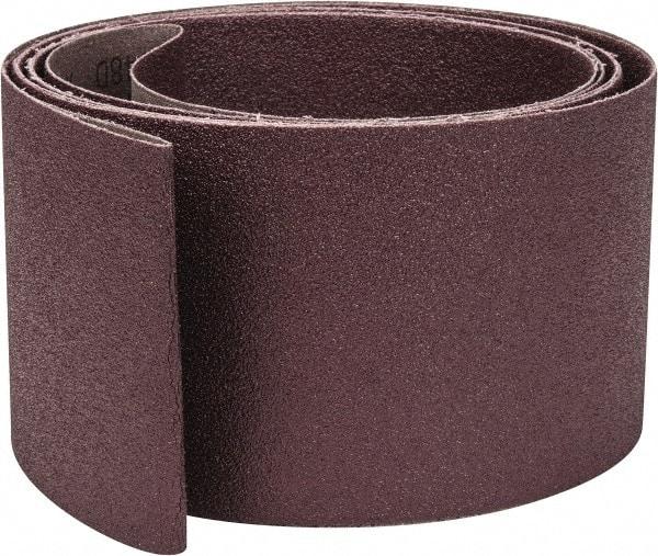 3M - 4" Wide x 132" OAL, 60 Grit, Aluminum Oxide Abrasive Belt - Aluminum Oxide, Medium, Coated, X Weighted Cloth Backing, Series 341D - Makers Industrial Supply