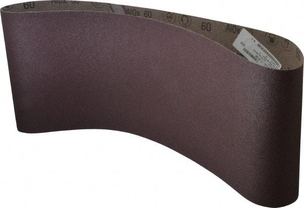 3M - 9" Wide x 48" OAL, 60 Grit, Aluminum Oxide Abrasive Belt - Aluminum Oxide, Medium, Coated, X Weighted Cloth Backing, Series 341D - Makers Industrial Supply