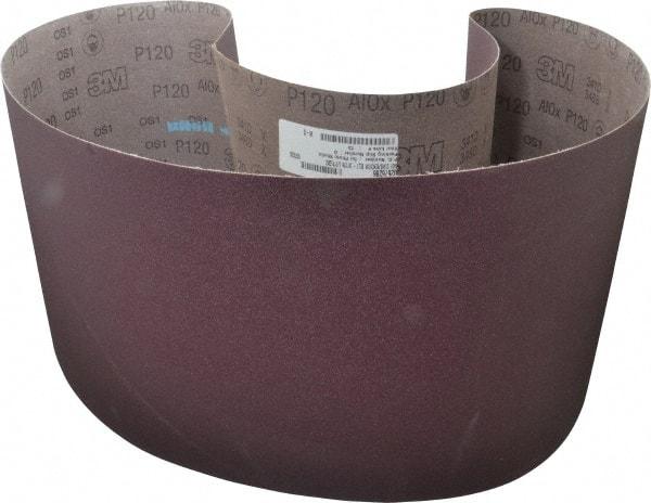 3M - 10" Wide x 70-1/2" OAL, 120 Grit, Aluminum Oxide Abrasive Belt - Aluminum Oxide, Fine, Coated, X Weighted Cloth Backing, Series 341D - Makers Industrial Supply