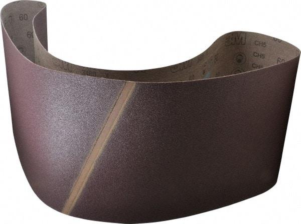 3M - 10" Wide x 70-1/2" OAL, 60 Grit, Aluminum Oxide Abrasive Belt - Aluminum Oxide, Medium, Coated, X Weighted Cloth Backing, Series 341D - Makers Industrial Supply