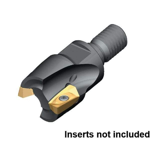 Kennametal - 32mm Cut Diam, 40mm OAL, Indexable Square Shoulder End Mill - M16 Modular Connection, 0° Lead Angle - Makers Industrial Supply